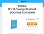 eBook 113 Techniques Pour Booster son Blog