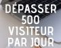 dpasser 500 visiteurs sur un blog