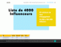 Liste de 4000 influenceurs