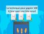 La technique pour gagner 100�/jour avec une liste 